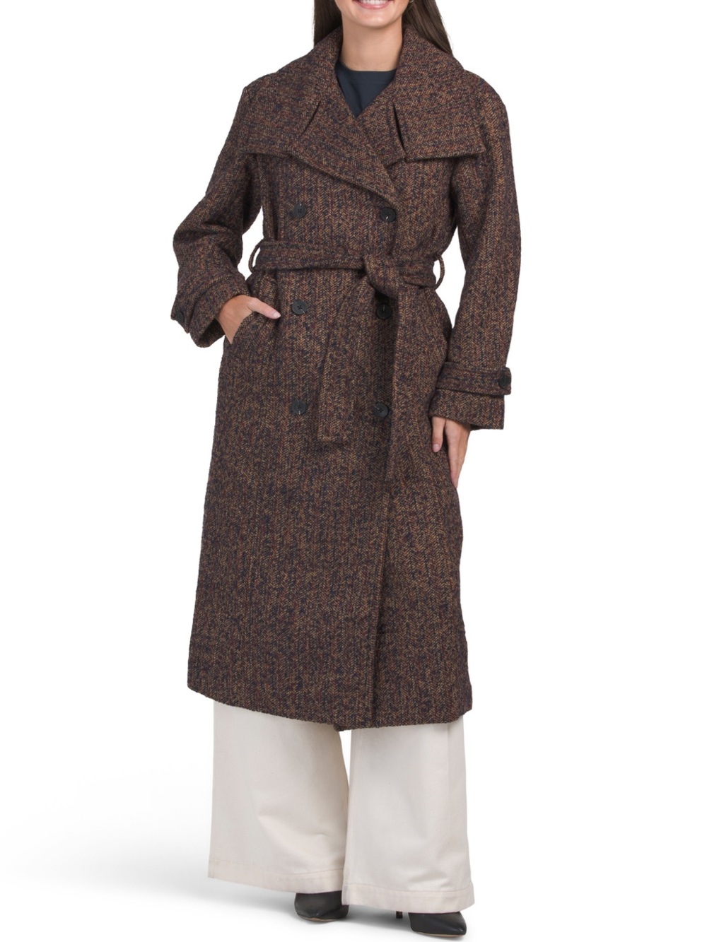 NWT Anthropologie Avec Les Filles Tweed Double-Breasted Coat